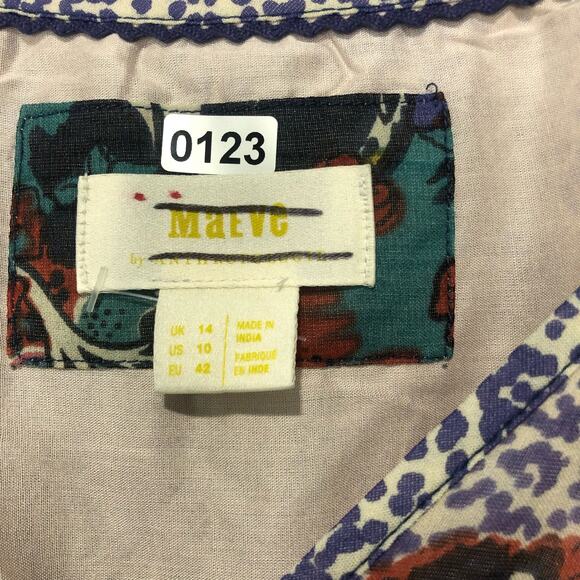 Anthropologie Maeve Annabella Maxi Dress Multicolor Size US 10 - Picture 9 of 9